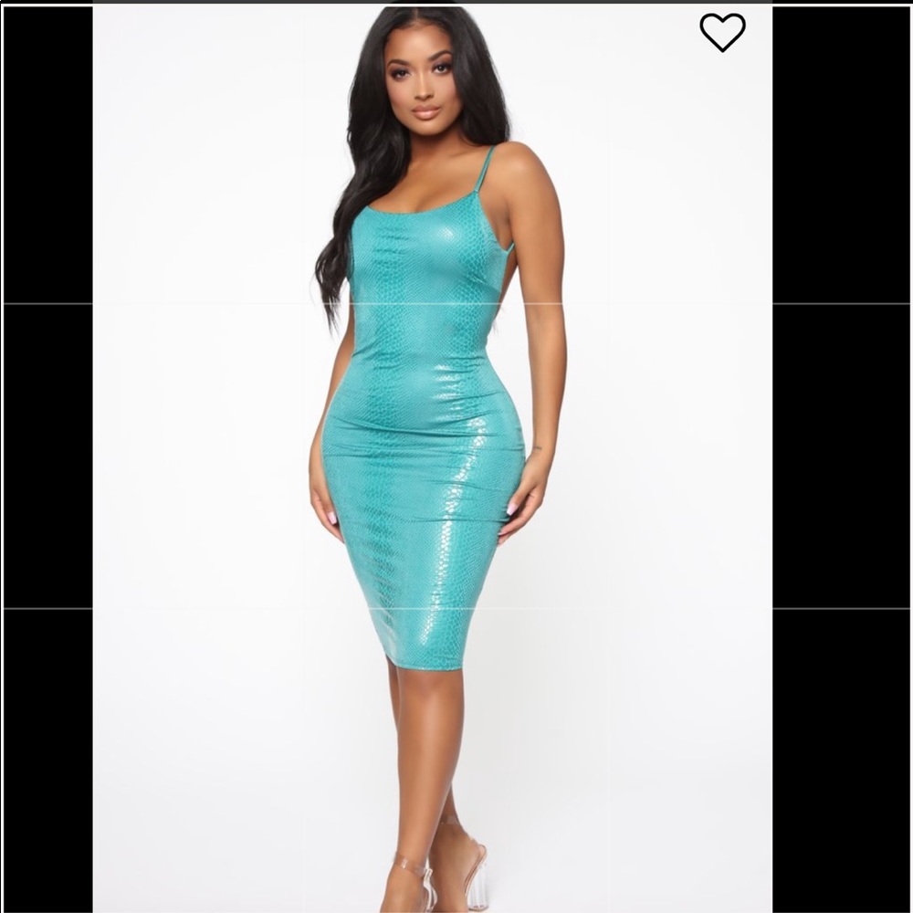 Fashion Nova Snake Print Mini Dress
